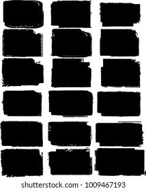 Grunge post Stamps Collection, rectangles
. Banners, Insignias , Logos, Icons, Labels and Badges Set . vector distress textures.blank shapes.