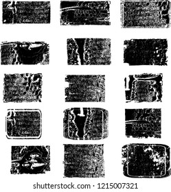 Grunge post Stamps Collection, rectangles
. Banners, Insignias , Logos, Icons, Labels and Badges Set . vector distress textures.blank shapes.