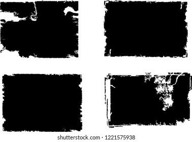 Grunge post Stamps Collection, rectangles
. Banners, Insignias , Logos, Icons, Labels and Badges Set . vector distress textures.blank shapes.