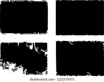 Grunge post Stamps Collection, rectangles
. Banners, Insignias , Logos, Icons, Labels and Badges Set . vector distress textures.blank shapes.