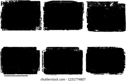 Grunge post Stamps Collection, rectangles
. Banners, Insignias , Logos, Icons, Labels and Badges Set . vector distress textures.blank shapes.