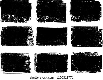Grunge post Stamps Collection, rectangles
. Banners, Insignias , Logos, Icons, Labels and Badges Set . vector distress textures.blank shapes.