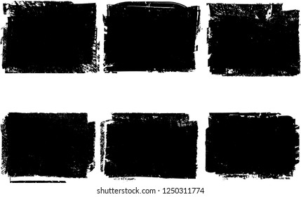 Grunge post Stamps Collection, rectangles
. Banners, Insignias , Logos, Icons, Labels and Badges Set . vector distress textures.blank shapes.