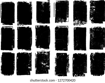 Grunge post Stamps Collection, rectangles
. Banners, Insignias , Logos, Icons, Labels and Badges Set . vector distress textures.blank shapes.