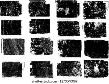 Grunge post Stamps Collection, rectangles
. Banners, Insignias , Logos, Icons, Labels and Badges Set . vector distress textures.blank shapes.