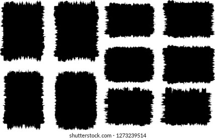 Grunge post Stamps Collection, rectangles
. Banners, Insignias , Logos, Icons, Labels and Badges Set . vector distress textures.blank shapes.