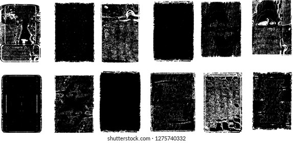 Grunge post Stamps Collection, rectangles
. Banners, Insignias , Logos, Icons, Labels and Badges Set . vector distress textures.blank shapes.
