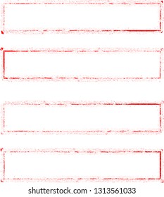 Grunge post Stamps Collection, rectangles. Banners, Insignias , Logos, Icons, Labels and Badges Set . vector distress textures.blank shapes.retro frames.