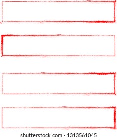Grunge post Stamps Collection, rectangles. Banners, Insignias , Logos, Icons, Labels and Badges Set . vector distress textures.blank shapes.retro frames.