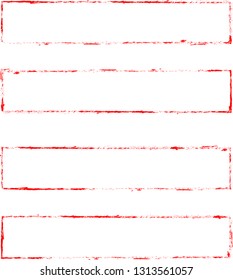Grunge post Stamps Collection, rectangles. Banners, Insignias , Logos, Icons, Labels and Badges Set . vector distress textures.blank shapes.retro frames.
