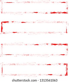 Grunge post Stamps Collection, rectangles. Banners, Insignias , Logos, Icons, Labels and Badges Set . vector distress textures.blank shapes.retro frames.