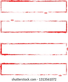 Grunge post Stamps Collection, rectangles. Banners, Insignias , Logos, Icons, Labels and Badges Set . vector distress textures.blank shapes.retro frames.