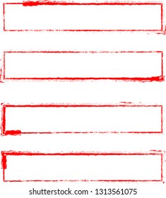 Grunge post Stamps Collection, rectangles. Banners, Insignias , Logos, Icons, Labels and Badges Set . vector distress textures.blank shapes.retro frames.