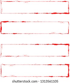 Grunge post Stamps Collection, rectangles. Banners, Insignias , Logos, Icons, Labels and Badges Set . vector distress textures.blank shapes.retro frames.