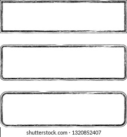 Grunge post Stamps Collection, rectangles. Banners, Insignias , Logos, Icons, Labels and Badges Set . vector distress textures.blank shapes.retro frames.