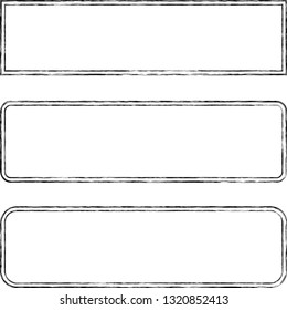 Grunge post Stamps Collection, rectangles. Banners, Insignias , Logos, Icons, Labels and Badges Set . vector distress textures.blank shapes.retro frames.