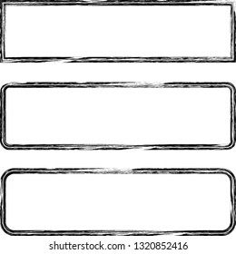 Grunge post Stamps Collection, rectangles. Banners, Insignias , Logos, Icons, Labels and Badges Set . vector distress textures.blank shapes.retro frames.