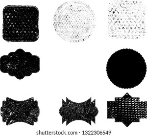 Grunge post Stamps Collection, rectangles
. Banners, Insignias , Logos, Icons, Labels and Badges Set . vector distress textures.blank shapes.