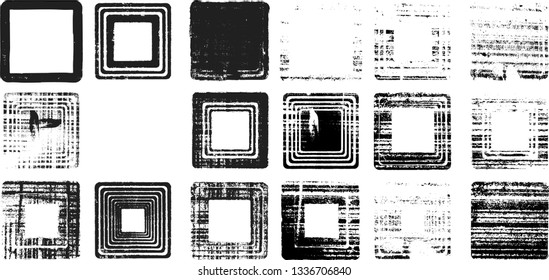 Grunge post Stamps Collection, rectangles
. Banners, Insignias , Logos, Icons, Labels and Badges Set . vector distress textures.blank shapes.