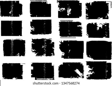 Grunge post Stamps Collection, rectangles
. Banners, Insignias , Logos, Icons, Labels and Badges Set . vector distress textures.blank shapes.