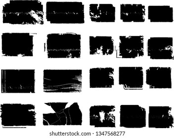 Grunge post Stamps Collection, rectangles
. Banners, Insignias , Logos, Icons, Labels and Badges Set . vector distress textures.blank shapes.