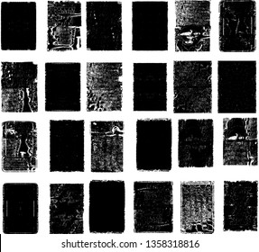 Grunge post Stamps Collection, rectangles
. Banners, Insignias , Logos, Icons, Labels and Badges Set . vector distress textures.blank shapes.