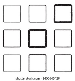 Grunge post Stamps Collection, rectangles
. Banners, Insignias , Logos, Icons, Labels and Badges Set . vector distress textures.blank shapes.
