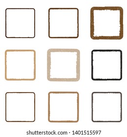 Grunge post Stamps Collection, rectangles
. Banners, Insignias , Logos, Icons, Labels and Badges Set . vector distress textures.blank shapes.