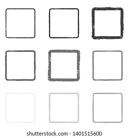 Grunge post Stamps Collection, rectangles
. Banners, Insignias , Logos, Icons, Labels and Badges Set . vector distress textures.blank shapes.