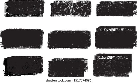 Grunge post Stamps Collection, rectangles
. Banners, Insignias , Logos, Icons, Labels and Badges Set . vector distress textures.blank shapes.