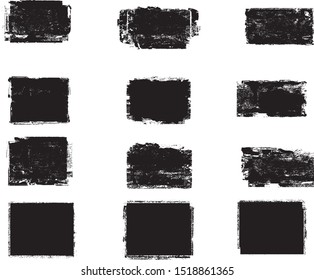 Grunge post Stamps Collection, rectangles
. Banners, Insignias , Logos, Icons, Labels and Badges Set . vector distress textures.blank shapes.