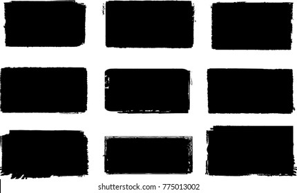 Grunge post Stamps Collection, rectangles
. Banners, Insignias , Logos, Icons, Labels and Badges Set . vector distress textures.blank shapes.