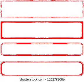 Grunge post Stamps Collection, rectanles . Banners, Insignias , Logos, Icons, Labels and Badges Set . vector distress textures.blank shapes.retro frames.
