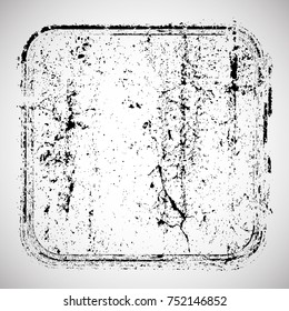 Grunge post Stamps Collection, square. Banners, Insignias , Logos, Icons, Labels and Badges Set . vector distress textures.blank shapes.