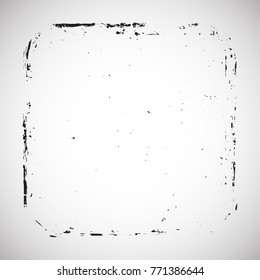 Grunge post Stamps Collection, square. Banners, Insignias , Logos, Icons, Labels and Badges Set . vector distress textures.blank shapes.