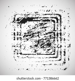 Grunge post Stamps Collection, square. Banners, Insignias , Logos, Icons, Labels and Badges Set . vector distress textures.blank shapes.