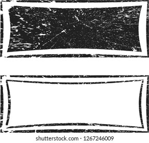 Grunge post Stamps Collection,  Squares , rectangles, frames. Banners, Insignias , Logos, Icons, Labels and Badges Set . vector distress textures.blank shapes.
