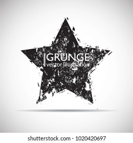 Grunge post Stamps Collection, star. Banners, Insignias , Logos, Icons, Labels and Badges Set . vector distress textures.blank shapes.