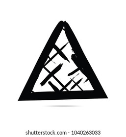 Grunge post Stamps Collection, triangle
. Banners, Insignias , Logos, Icons, Labels and Badges Set . vector distress textures.blank shapes.