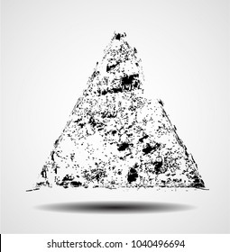 Grunge post Stamps Collection, triangles. Banners, Insignias , Logos, Icons, Labels and Badges Set . vector distress textures.blank shapes.