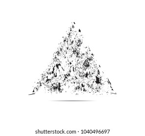 Grunge post Stamps Collection, triangles. Banners, Insignias , Logos, Icons, Labels and Badges Set . vector distress textures.blank shapes.