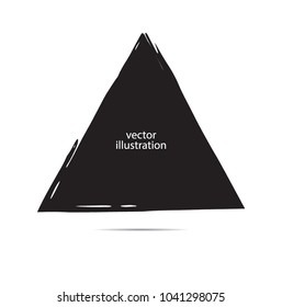 Grunge post Stamps Collection, triangles. Banners, Insignias , Logos, Icons, Labels and Badges Set . vector distress textures.blank shapes.