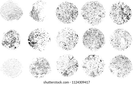 Grunge post Stamps Collection . vector scratch ,distress textures. blank dirty shapes.