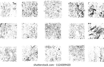 Grunge post Stamps Collection . vector scratch ,distress textures. blank dirty shapes.