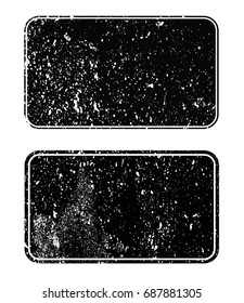 Grunge post stamps.Distress rubber stamps.