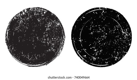 Grunge post stamps.Vector distress banners.
