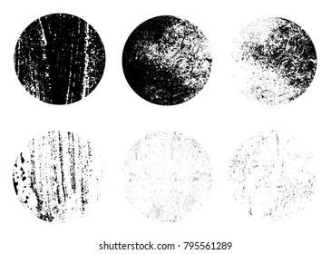 Grunge post stamps.Vector distress banners.