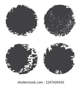 Grunge post stamps.Vector distress circles.