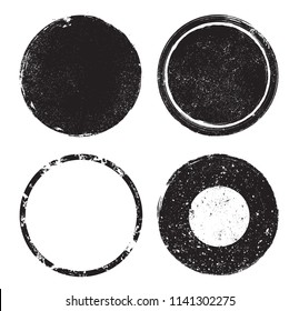 Grunge post stamps.Vector distress shapes.