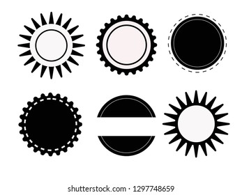 Grunge Post Stamps.Vector Distress Shapes.